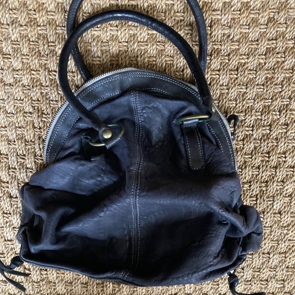 Collection Privee Black Leather Bag Italy NWOT deconstructed Antwerp 7 - Picture 12 of 13